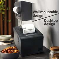 Imprimante thermique haute vitesse 80 mm, Bluetooth, LAN, USB, imprimante de tickets, de factures, de codes-barres, de reçus pour restaurant, cuisine