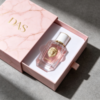 Flacon de parfum portable 50 ml avec pulvérisateur à col serti, en verre cristal, logo personnalisé, flacon de parfum givré
