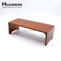 Huadison traiteur fournitures restauration buffet en bois rehausseur présentoir buffet équipement pour mariage hôtel Banquet