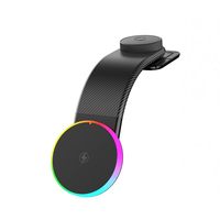 Chargeur de voiture sans fil magnétique, charge rapide 15W avec lumière nocturne RVB, support pour tableau de bord / grille d'aération, forte aspiration, support de fixation