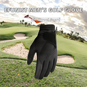 Guante de Golf Personalizado para Mano Izquierda, Transpirable, de Microfibra, con Agarre de Alto Rendimiento, Malla 3D, Resistente al Viento, para Entrenamiento Deportivo, Verde y Blanco - Product Image 2