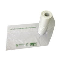 Sacs poubelles biodégradables résistants pour les déchets de cuisine et de jardin, sacs à ordures écologiques étanches avec logo personnalisé
