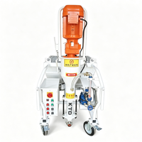Machine à projeter le ciment et le mortier électrique M6 M9 220V/380V 5.5kW, machine à projeter le plâtre murale automatique portable, portée horizontale 30m