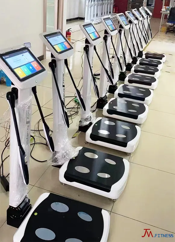 Mesin pengukur tubuh untuk gym Yoga studio Gym kebugaran penganalisa tubuh manusia alat pengukuran skala lemak tubuh
