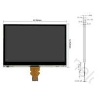 Módulo de Panel de Pantalla LCD Monocromática Reflectante de Matriz Activa Transmisiva con Memoria, de 2.7 Pulgadas, 400*240, SPI, 10 Pines, LS027B7DH01