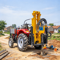 Foreuse pneumatique durable montée sur tracteur pour puits d'eau, profondeur 380 m, machine de forage de puits de haute qualité pour l'exploitation minière