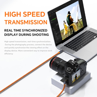 Cable USB 3.2 Gen2 Tipo-C de Función Completa para Grabación de Video, 20 Gbps, Cable de Transmisión de Datos de Alta Velocidad, Tejido de Nailon de Alta Densidad