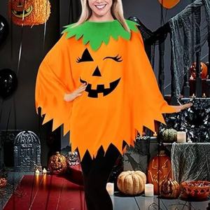 Disfraz de Calabaza de Halloween para Mujer, Poncho de Calabaza para Adultos, Disfraz de Halloween para Mujer - Product Image 2