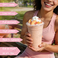 Poudre de Milkshake Naturel Pêche OEM Marque Privée pour la Gestion du Poids, la Perte de Poids, le Métabolisme, une Peau Éclatante, des Cheveux, une Énergie et une Concentration Accrues