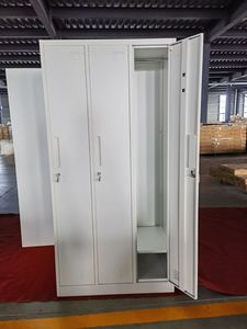 Armoire de personnel de dortoir, <span class=keywords><strong>vestiaire</strong></span>, <span class=keywords><strong>casier</strong></span> à vêtements de travail avec cloison, armoire sanitaire <span class=keywords><strong>pour</strong></span> séparer les vêtements propres et sales - Product Image 2