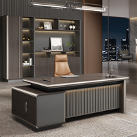 Escritorio Ejecutivo Moderno con Gabinete, Mesa de Oficina para Gerentes, Muebles de Oficina Comerciales Personalizables para Espacios de Trabajo Empresariales