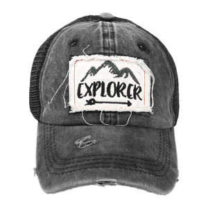 Gorra Trucker Explorer, Malla Lavada, Transpirable, Unisex, para Exteriores, Estilo Béisbol - Product Image 5