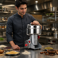 Moulin à farine à moteur MJ Mini pour usage domestique 3600W 110/220V 40kg/h 7,2kg de poids pour maïs, riz, arachides, soja, noix, cacao, café