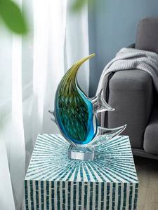 Đồ trang trí nhà hình cá bằng thủy tinh Murano, thủ công, dành cho thiết kế nội thất - Product Image 5