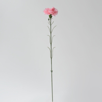 Vente en gros de tiges de fleurs de carnations artificielles pour la décoration