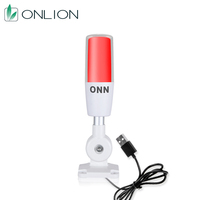 Luz de torre con puerto USB M4T, LED de 3 colores (intermitente/continuo), señal de entrada de 5V CC, certificación CE/FCC/RoHS