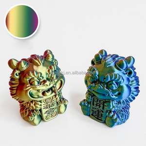 León de la Fortuna y la Riqueza, Figura de Juguete de Simulación Personalizada Impresa en 3D, Estilo Nacional, Tendencia, Regalos Auspiciosos, Pequeños Regalos, Plástico PVC para Coche - Product Image 4