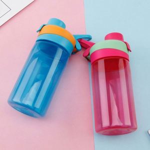 Botella de Plástico Transparente de 500 ml para Exteriores, con Logotipo Personalizado, Premium, Vacía, con Tapa de Empuje y Extracción, para Niños, Venta al Por Mayor - Product Image 4