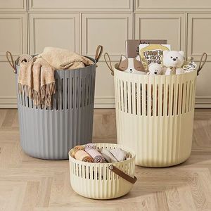 Laundry <b>basket</b>, bathroom dirty clothes storage <b>basket</b>, shower laundry <b>basket</b>, household toy and doll storage bucket - Product Image 1