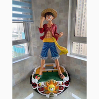 Figurine d'action personnalisée en forme de fruit du diable, luffy, grandeur nature, personnages d'anime en une pièce pour la décoration intérieure