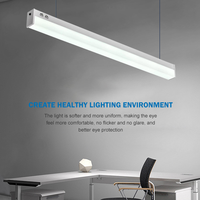 Vente en gros de luminaires suspendus pour hôtels, bureaux, écoles, 25w 30w 40w, lumière linéaire LED