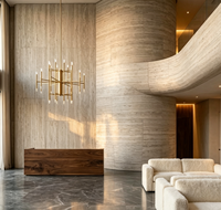Décoration d'hôtel et de villa moderne en PU beige, imitation pierre souple, pour intérieur et extérieur, facile à installer, imperméable