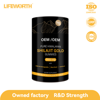 LIFEWORTH Boost Stamina Premium Ashwagandha Shilajit Gummies Gold pour hommes et femmes