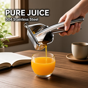 Presse-agrumes manuel en acier inoxydable 304 pour oranges, citrons et citrons verts, pour jus frais, machine à presser les fruits pour la maison - Product Image 5