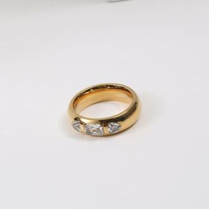 Bagues en zircone plaqué or 18K pour femmes, anneau de doigt irrégulier, haut de gamme, collection <span class=keywords><strong>2022</strong></span>, livraison gratuite - Product Image 2