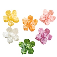 Pince à cheveux texturée à motif floral faite à la main pour femme, avec logo personnalisé, accessoire pour chignon arrière de la tête, vente en gros d'usine