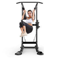 Barre de traction multifonctionnelle pour la maison - Station d'entraînement de force réglable avec banc et support pour adultes