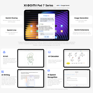 <span class=keywords><strong>Xiaomi</strong></span> Pad 7 รุ่นดั้งเดิม 8+256GB หน้าจอ 11.2 นิ้ว 3.2K ชิปประมวลผล Snapdragon 7+ Gen 3 Octa-core แบตเตอรี่ 8850mAh รองรับการชาร์จเร็ว 45W Turbo Charging รองรับ WiFi 6E และ BT5.4 - Product Image 4