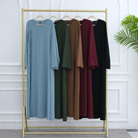 Nouvelle Tunique Longue Modeste Premium Nida 2026 avec Fente Latérale, Haut Abaya Élégant pour Femmes Musulmanes, Blouse Kaftan Traditionnelle avec Détail Nœud