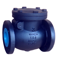 Clapet anti-retour en fonte ductile à commande manuelle, type à bride, pour applications à haute température (eau, gaz, huile)