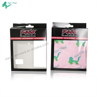 Emballage de bonnet d'accessoires de cheveux de luxe Boîte à bonnet en satin de soie personnalisée Boîte à bonnet de médicaments avec logo personnalisé