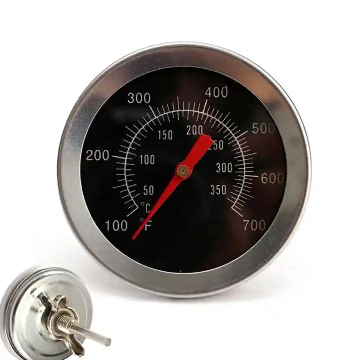 Stainless Steel Bbq Smoker Grill Temperature Gauge Barbecue