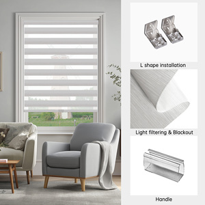 Persianas Verticales Inalámbricas Modernas de Diseño Personalizado SAMADHI, Persianas Inteligentes de Poliéster Duradero para Ventana - Product Image 4
