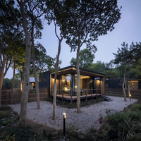Paneles sándwich Contenedor de construcción Casas modulares prefabricadas Casa móvil Tienda Sitio China Casas pequeñas listas para enviar sobre ruedas