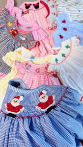 Macacão Infantil YIHUI Estilo Fofo de Verão Atacado, Bordado em Algodão Xadrez, Respirável e Confortável - Product Image 2