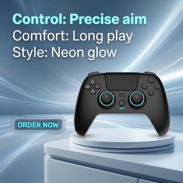P4 Wireless for Game Controller Best Sale Supports /PC/Android/iOS Joystick Programmable Buttons Vibration Motor