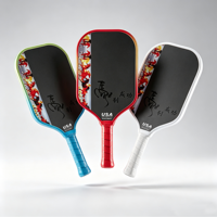 Raquette de pickleball hybride personnalisée avec logo, noyau en mousse de fibre de carbone Kevlar, écologique et durable, nouvelle raquette 2026