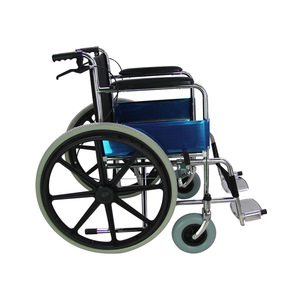 Foldable Wheelchair W809B Manual Steel Tubing Rear Brake Lightweight For Seniors Disabled <b>Persons</b> - Product Image 3