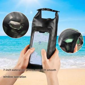 Sac bandoulière étanche IP68 en PVC robuste 2L avec logo personnalisé pour téléphone et portefeuille, unisexe pour femme - Product Image 5