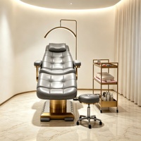 Table de massage électrique moderne RJ, lit de beauté pour salon, chaise de podologie médicale, lit de traitement esthétique pour esthéticienne, lit pour soins du visage et extensions de cils, réglable en hauteur