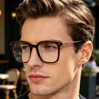 Montures de lunettes optiques en gros : Combinaison métal et acétate avec charnière métallique de qualité