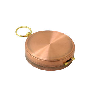 Sac à dos de camping en plein air 60mm cadeau laiton antique cuivre montre magnétique <span class=keywords><strong>boussole</strong></span> à vendre - Product Image 3