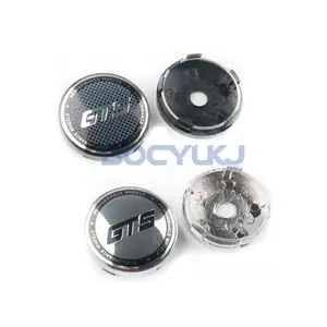 4 cái/lốc 60mm GT5 phổ quát Xe sửa đổi bánh xe trung tâm Bìa bảo vệ bánh xe vành trung tâm lỗ biểu tượng Dán Phụ kiện bên ngoài