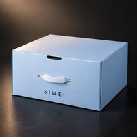 Cajas de Embalaje al por Mayor SIMEI, Caja de Regalo para Sombreros con Asa, Caja Rígida con Logotipo Personalizado para Almacenamiento de Sombreros Fedora