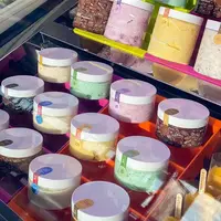 Food Grade Container Helder Transparant Ronde Huisdier Plastic Ijs Pot Met Schroef Top Deksels En Voor Cosmetische Crème Body boter
