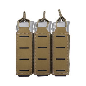 Pochette tactique triple pour chargeurs en nylon robuste 500D pour gilet porte-plaques - Product Image 3